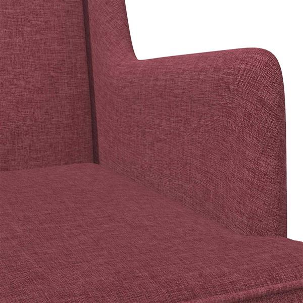 Grote foto vidaxl schommelstoel wijnrood 62 x 80 x 85 cm stof huis en inrichting stoelen