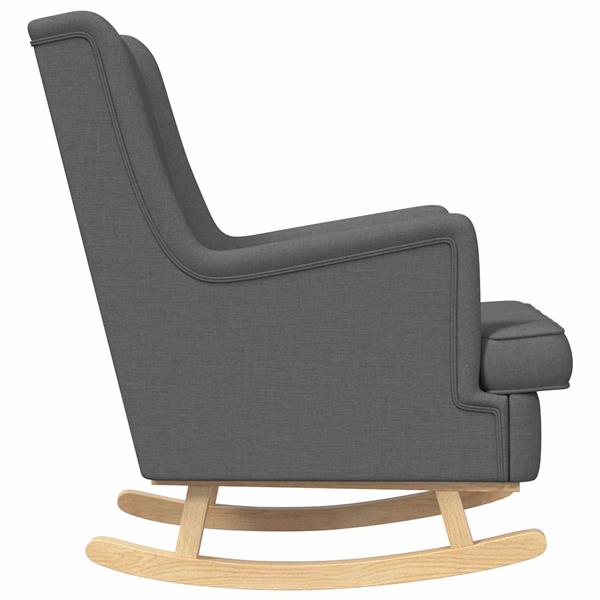 Grote foto vidaxl schommelstoel donkergrijs 62 x 80 x 85 cm stof huis en inrichting stoelen