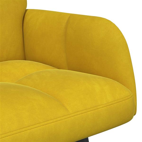 Grote foto vidaxl twee persoons sofa geel 115 x 61 x 87 cm fluweel huis en inrichting bankstellen