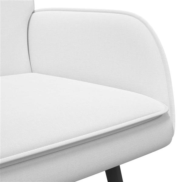Grote foto vidaxl 2 zits sofa wit 115 x 61 x 87 cm stof huis en inrichting bankstellen