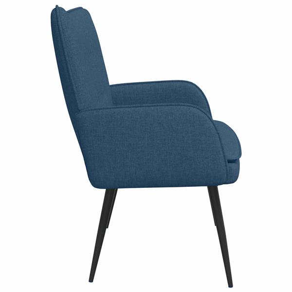 Grote foto vidaxl 2 zits sofa blauw 115 x 61 x 87 cm stof huis en inrichting bankstellen