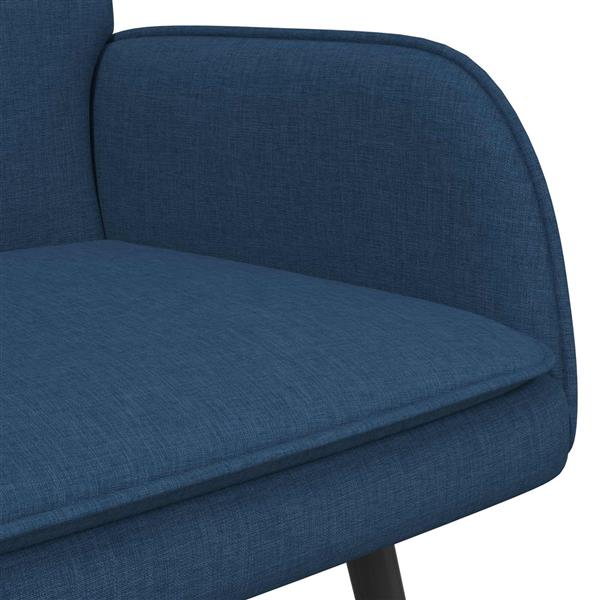 Grote foto vidaxl 2 zits sofa blauw 115 x 61 x 87 cm stof huis en inrichting bankstellen