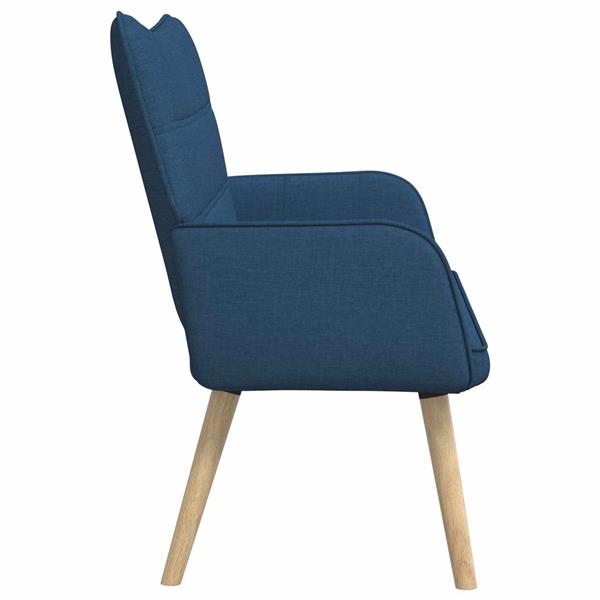 Grote foto vidaxl twee persoons sofa blauw 115 x 61 x 87 cm stof huis en inrichting bankstellen