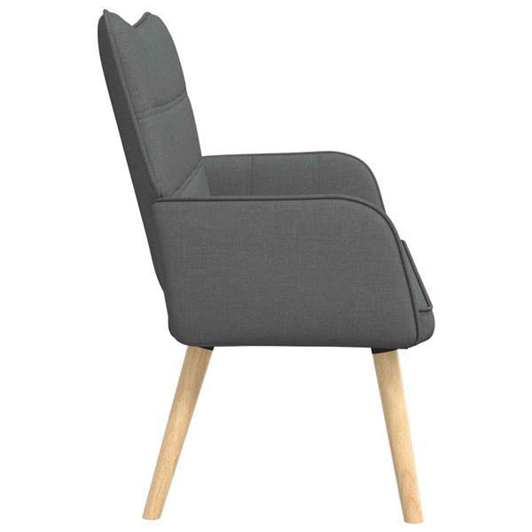 Grote foto vidaxl twee persoons sofa donkergrijs 115 x 61 x 87 cm stof huis en inrichting bankstellen