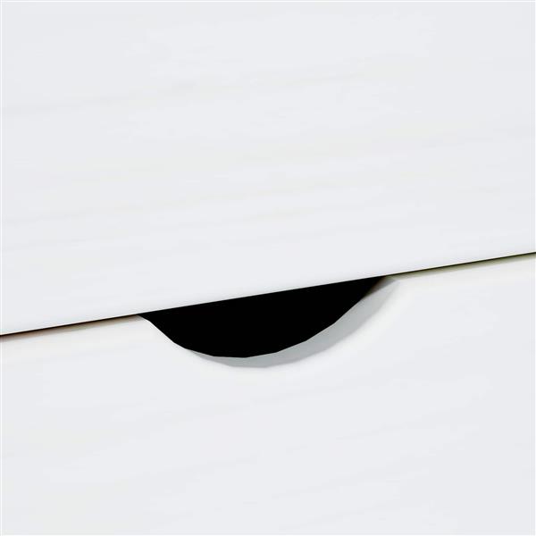 Grote foto vidaxl rolling kast met wiel wit 34 x 39 x 93 5 cm massief vurenhout huis en inrichting overige