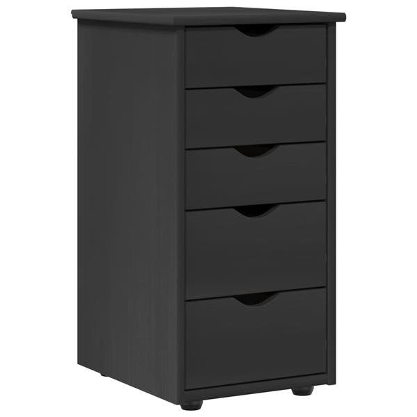 Grote foto vidaxl kast grijs 34 x 39 x 61 5 cm massief vurenhout huis en inrichting overige