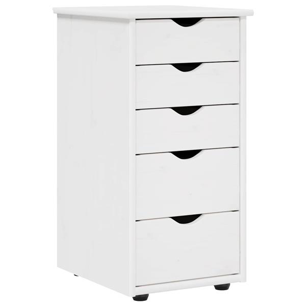 Grote foto vidaxl kast wit 34 x 39 x 61 5 cm massief vurenhout huis en inrichting overige
