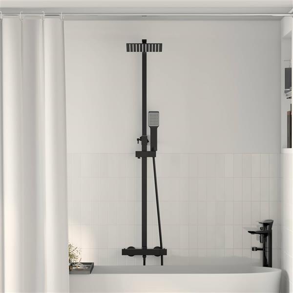 Grote foto vidaxl thermostatisch douchesysteem set ss201 doe het zelf en verbouw sanitair