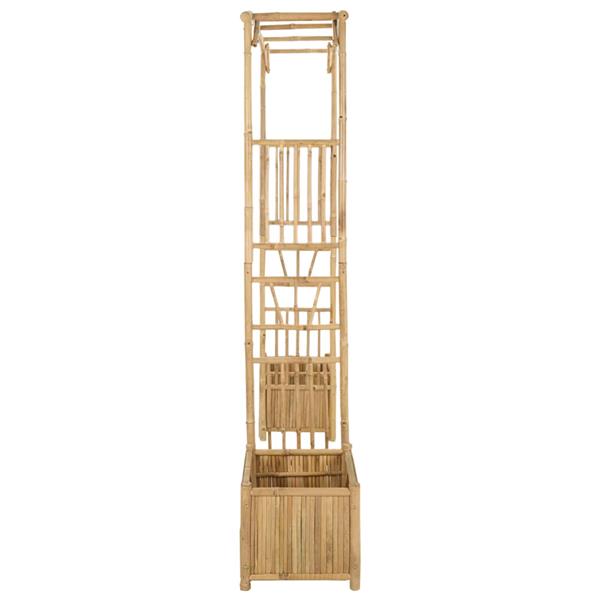 Grote foto vidaxl tuin boog naturel 177 x 40 x 205 cm bamboe tuin en terras overige tuin en terras