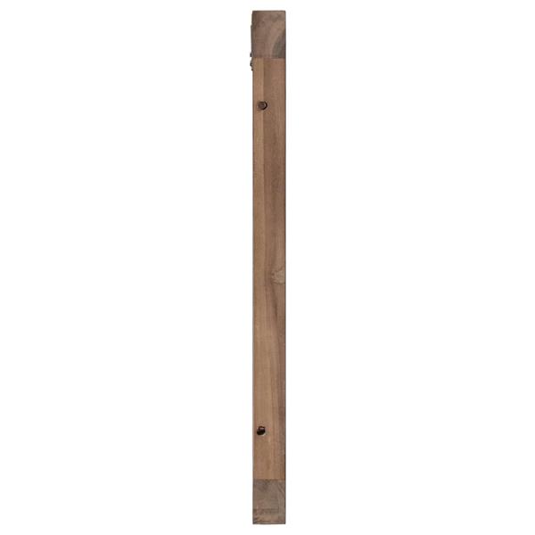 Grote foto vidaxl hoofdbord wandgemonteerd naturel 180 cm massief teakhout antiek en kunst stoelen en banken