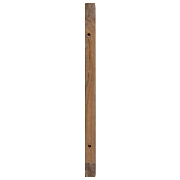 Grote foto vidaxl hoofdbord wandgemonteerd naturel 100 cm massief teakhout antiek en kunst stoelen en banken