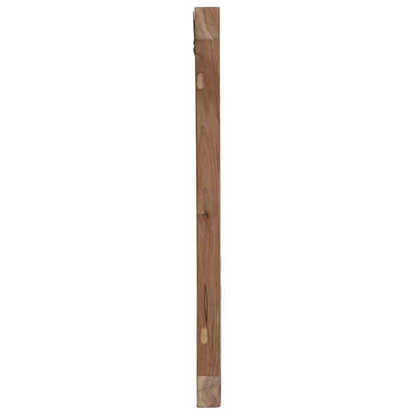 Grote foto vidaxl hoofdbord wandgemonteerd naturel 140 cm massief teakhout antiek en kunst stoelen en banken