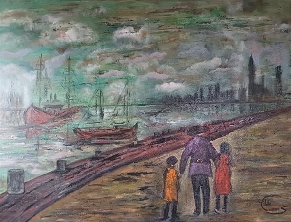 Grote foto kunsthandel gennep heimwee naar het water antiek en kunst modern