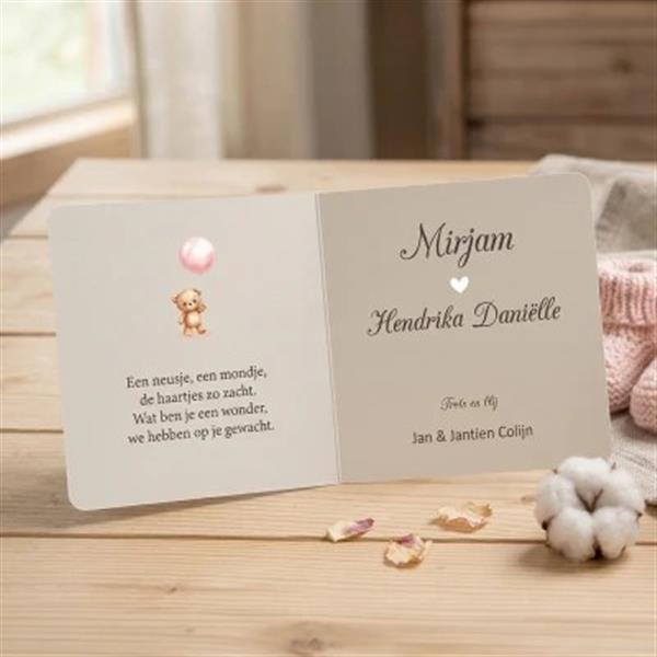 Grote foto luxe geboortekaartjes snelle levering kinderen en baby overige babyartikelen