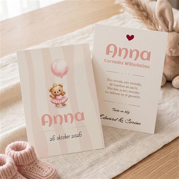 Grote foto luxe geboortekaartjes snelle levering kinderen en baby overige babyartikelen