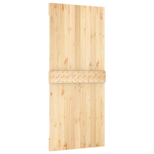 Grote foto vidaxl deur narvik naturel 90 x 210 cm massief grenenhout doe het zelf en verbouw deuren en horren