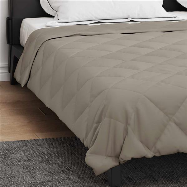 Grote foto vidaxl vol jaar dekbed lichtgrijs 220 x 260 cm microfiber huis en inrichting bedden