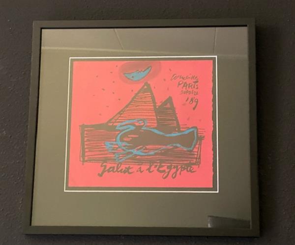 Grote foto corneille salut a l egypte antiek en kunst litho en zeefdrukken