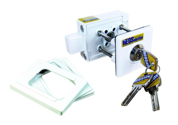 Grote foto heosafe buitenslot 1 wit caravans en kamperen caravan accessoires