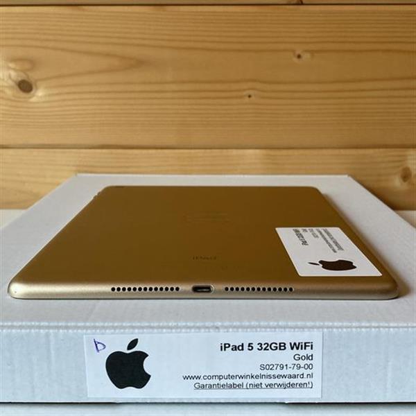 Grote foto apple ipad 5 32gb 9.7 inch goud gold wifi 4g garantie telecommunicatie ipad