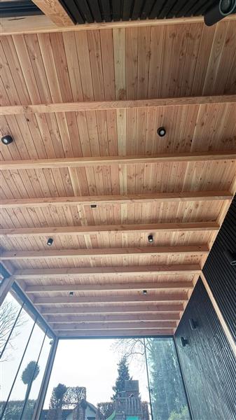 Grote foto maatwerk houten overkappingen tuinkamers. tuin en terras tuinhuisjes en blokhutten