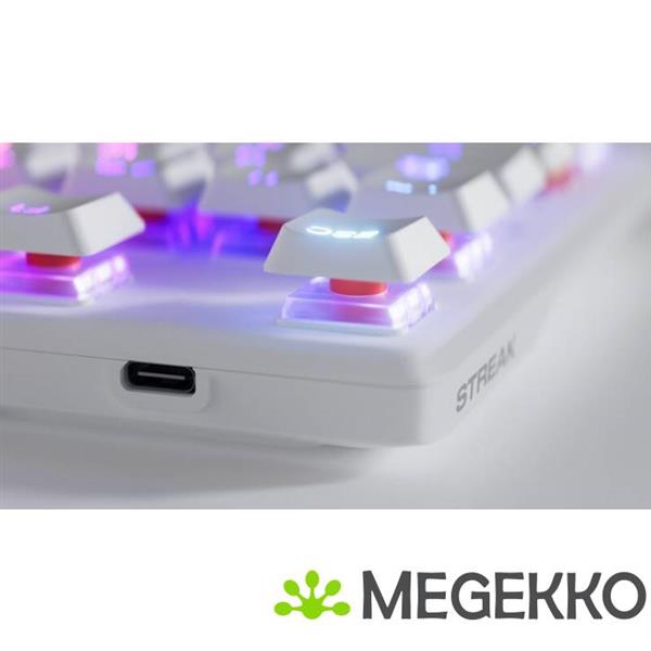 Grote foto fnatic streak80 lp toetsenbord wit computers en software toetsenborden