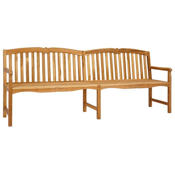 Grote foto vidaxl handgemaakte rozenbank naturel 228 x 61 x 94 5 cm tuin en terras tuinmeubelen