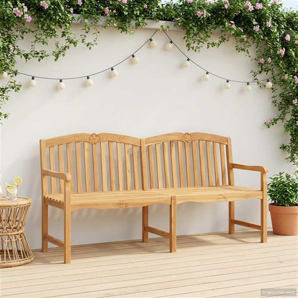 Grote foto vidaxl handgemaakte rozenbank naturel 180 5 x 60 x 96 cm tuin en terras tuinmeubelen
