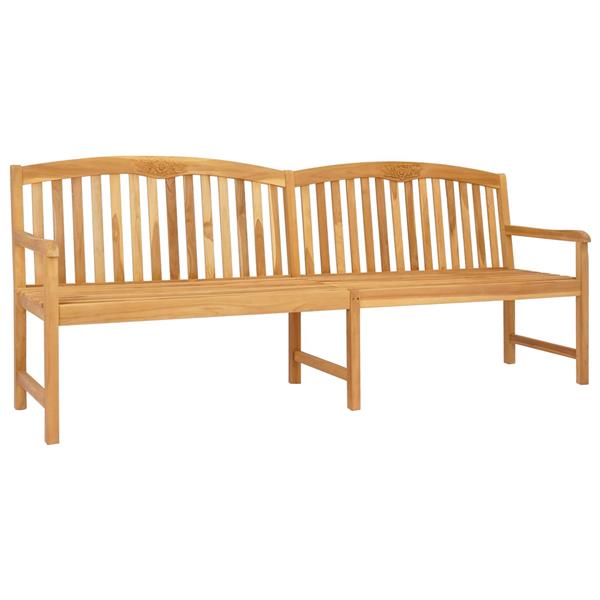 Grote foto vidaxl handgemaakte rozenbank naturel 228 x 60 x 90 cm tuin en terras tuinmeubelen