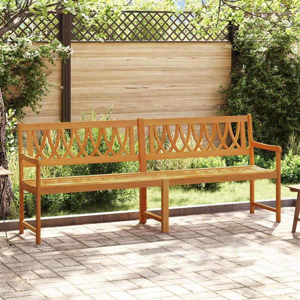 Grote foto vidaxl tuinbank naturel 220 x 55 5 x 90 cm massief acaciahout tuin en terras tuinmeubelen