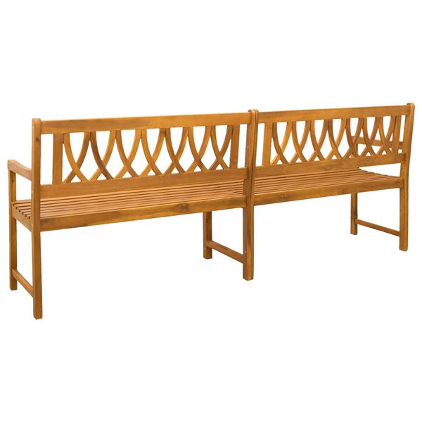 Grote foto vidaxl tuinbank naturel 220 x 55 5 x 90 cm massief acaciahout tuin en terras tuinmeubelen