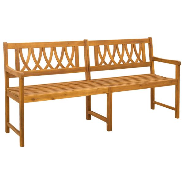 Grote foto vidaxl tuinbank naturel 180 x 55 5 x 90 cm massief acaciahout tuin en terras tuinmeubelen