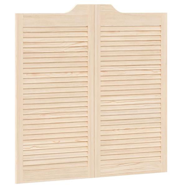 Grote foto vidaxl schuifdeuren 2 pcs naturel massief grenenhout doe het zelf en verbouw deuren en horren