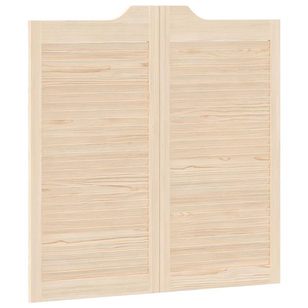 Grote foto vidaxl schuifdeuren 2 pcs naturel massief grenenhout doe het zelf en verbouw deuren en horren