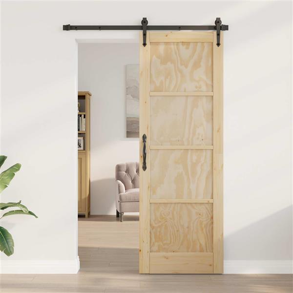 Grote foto vidaxl binnendeur naturel 73 5 x 211 cm multiplex doe het zelf en verbouw deuren en horren