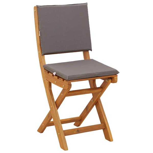 Grote foto vidaxl bistrostoelen voor buiten 2 pcs donkergrijs 38 x 46 x 85 cm tuin en terras tuinmeubelen