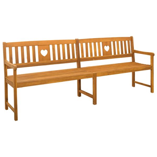Grote foto vidaxl tuinbank naturel 220 x 55 5 x 90 cm massief acaciahout tuin en terras tuinmeubelen