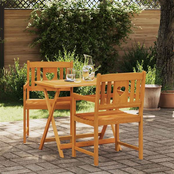 Grote foto vidaxl tuinbank 2 pcs naturel 56 x 55 5 x 90 cm massief acaciahout tuin en terras tuinmeubelen