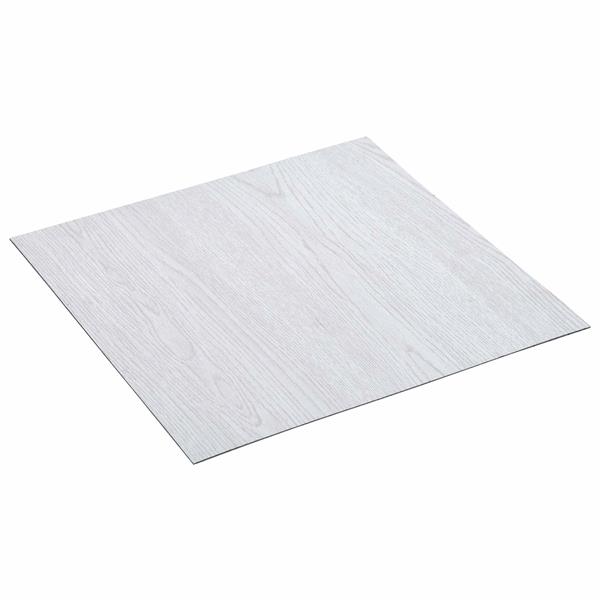 Grote foto vidaxl zelfklevende vloerplanken 30 5 x 30 5 cm 20 pcs pvc wit doe het zelf en verbouw tegels