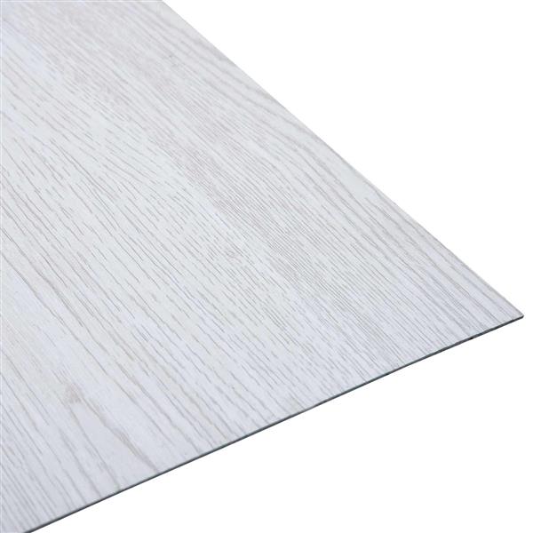 Grote foto vidaxl zelfklevende vloerplanken 30 5 x 30 5 cm 20 pcs pvc wit doe het zelf en verbouw tegels