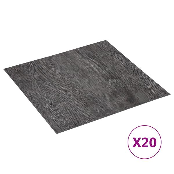 Grote foto vidaxl zelfklevende vloerplanken 30 5 x 30 5 cm 20 pcs pvc doe het zelf en verbouw tegels