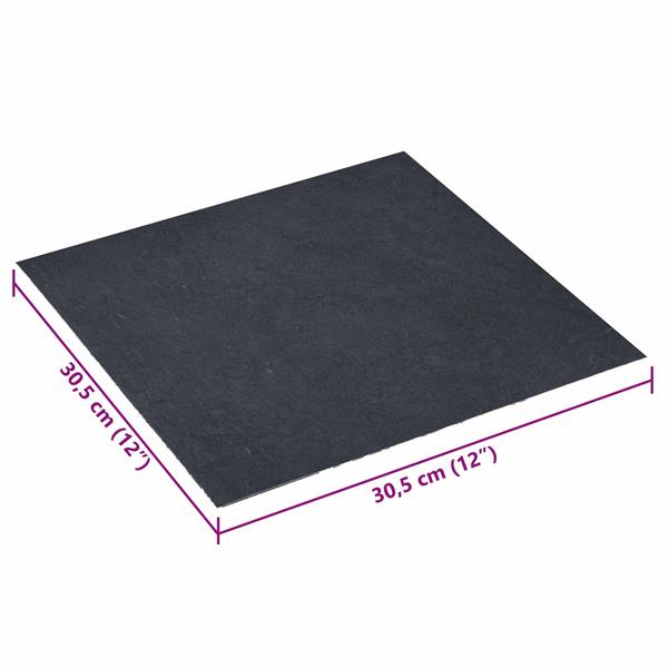 Grote foto vidaxl zelfklevende vloerplanken zwart marmer 30 5 x 30 5 cm 20 st pvc doe het zelf en verbouw tegels