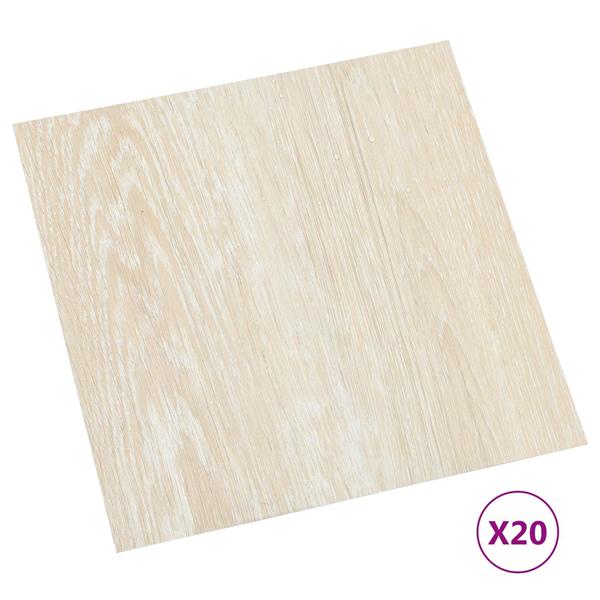 Grote foto vidaxl zelfklevende vloerplanken 30 5 x 30 5 cm 20 pcs pvc doe het zelf en verbouw tegels