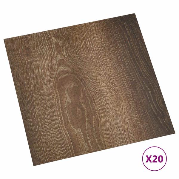 Grote foto vidaxl zelfklevende vloerplanken 30 5 x 30 5 cm 20 pcs pvc doe het zelf en verbouw tegels