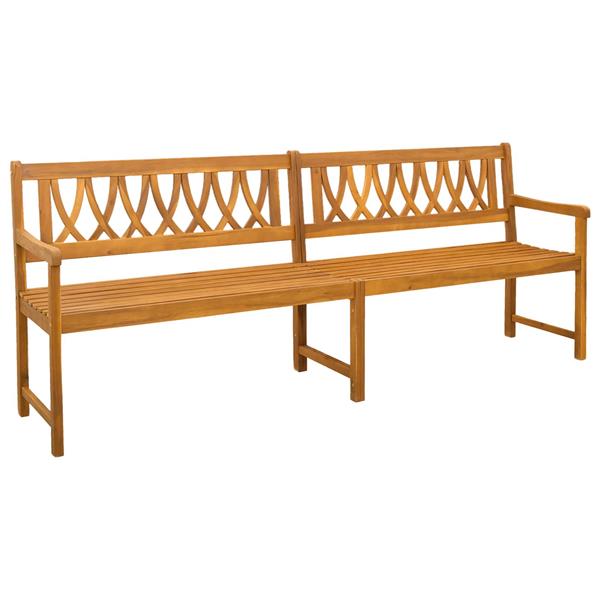 Grote foto vidaxl tuinbank naturel 220 x 55 5 x 90 cm massief acaciahout tuin en terras tuinmeubelen