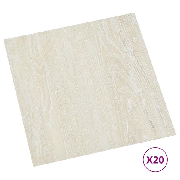 Grote foto vidaxl zelfklevende vloerplanken 30 5 x 30 5 cm 20 pcs pvc doe het zelf en verbouw tegels