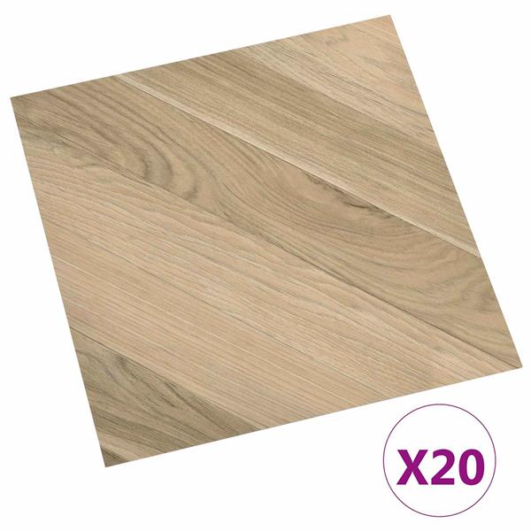 Grote foto vidaxl zelfklevende vloerplanken 30 5 x 30 5 cm 20 pcs pvc doe het zelf en verbouw tegels