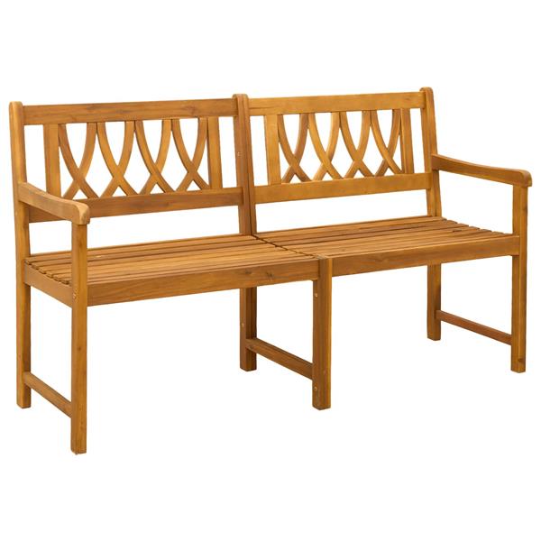 Grote foto vidaxl tuinbank naturel 150 x 55 5 x 90 cm massief acaciahout tuin en terras tuinmeubelen