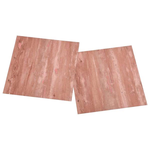 Grote foto vidaxl zelfklevende vloerplanken 30 5 x 30 5 cm 20 pcs pvc rood doe het zelf en verbouw tegels