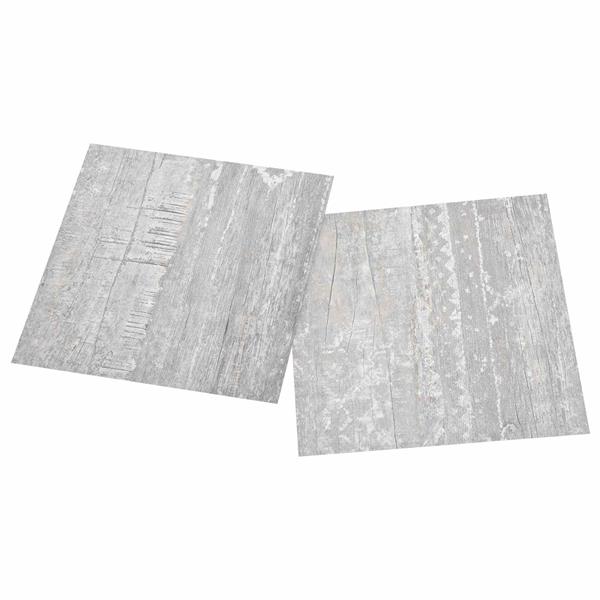 Grote foto vidaxl zelfklevende vloerplanken 30 5 x 30 5 cm 20 pcs pvc grijs doe het zelf en verbouw tegels
